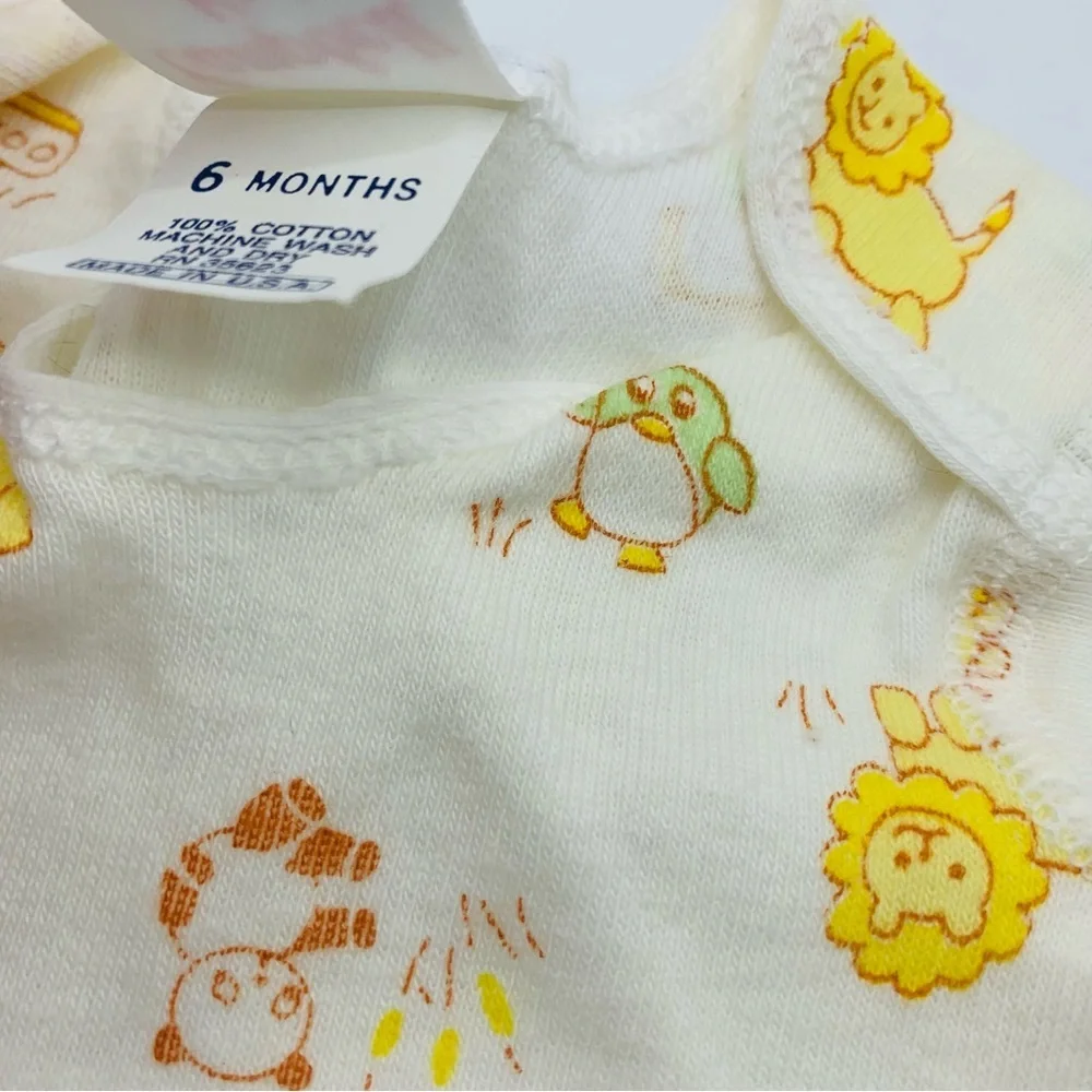 Vintage 80s Carters Campbell Kids Baby 7 Piece Lot 3 6 12 Months Onesies Shirts